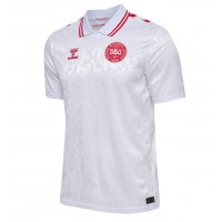 Camisa de Futebol Dinamarca Equipamento Secundário Europeu 2024 Manga Curta